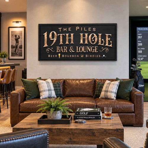 19th Hole Bar & Lounge Sign