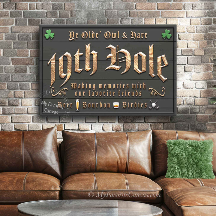 19th Hole Olde' Irish Bar Sign