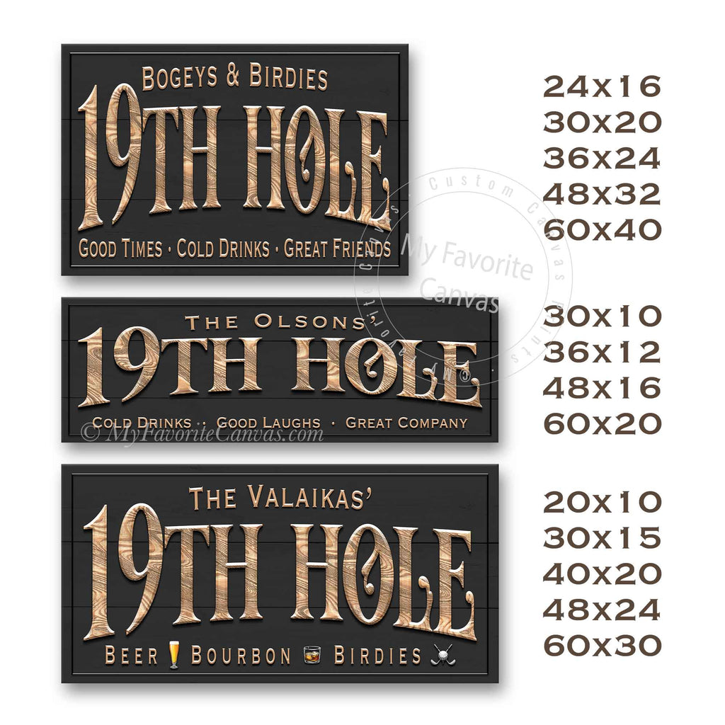 19th Hole Sign