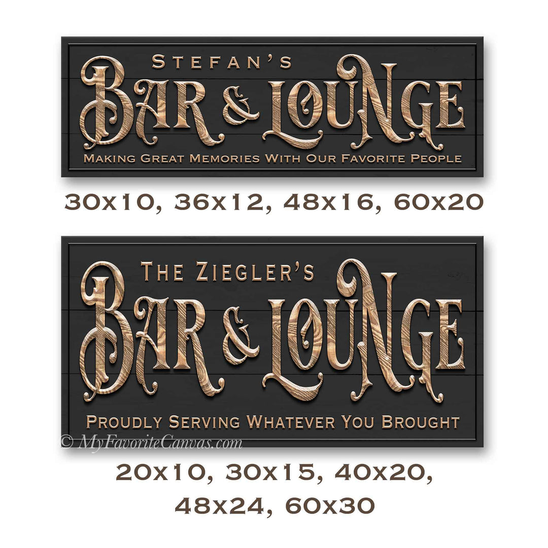 Bar & Lounge Sign
