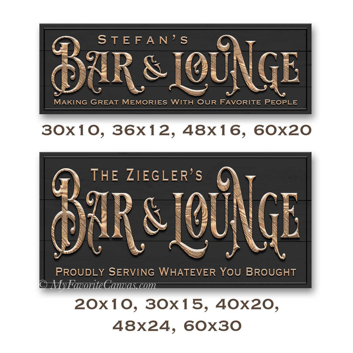 Bar & Lounge Sign