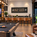 Our Bar, Our Rules Personalized Game Room Sign