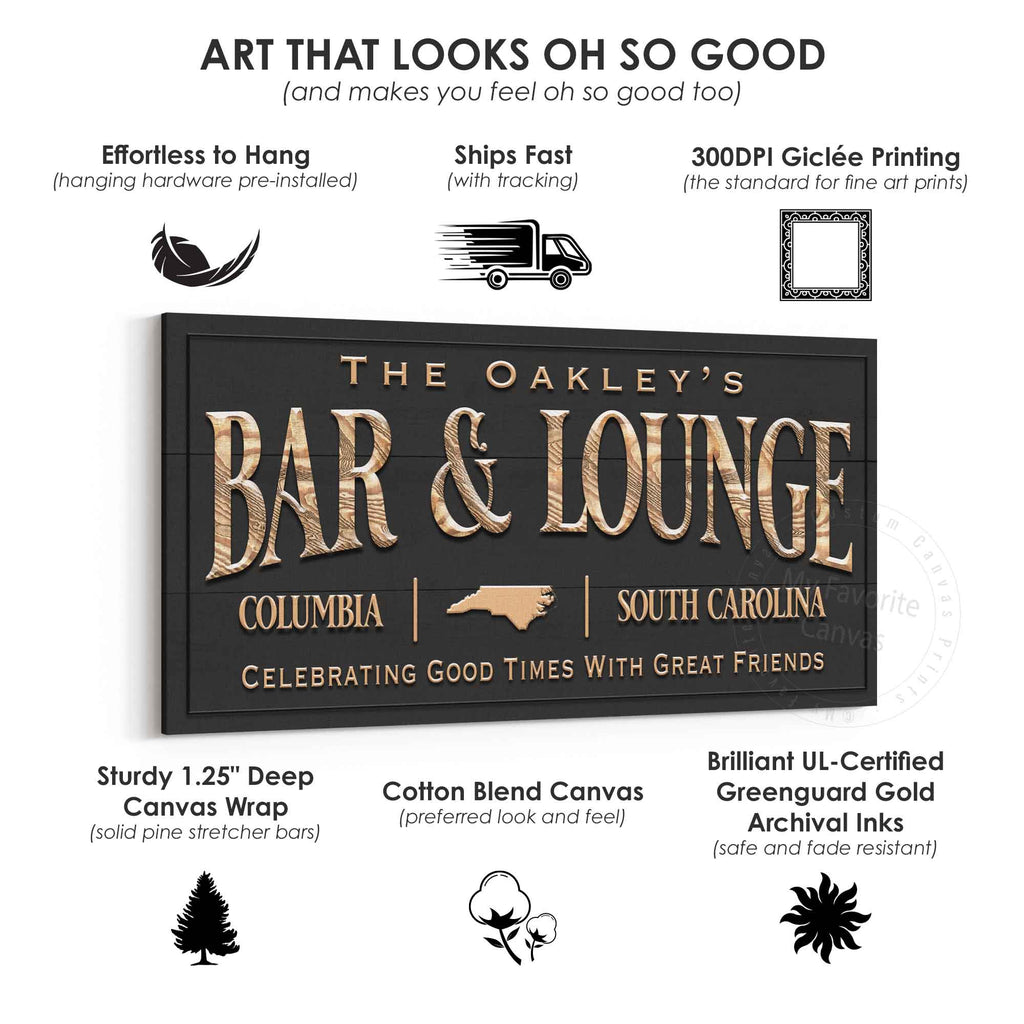 Bar & Lounge Destination Sign