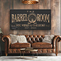 The Barrel Room Wine, Whiskey and Cigar Lounge Sign