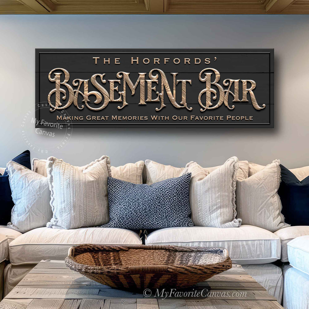 Basement Bar Crawl Sign
