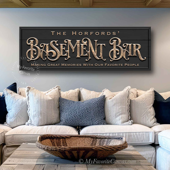 Basement Bar Crawl Sign