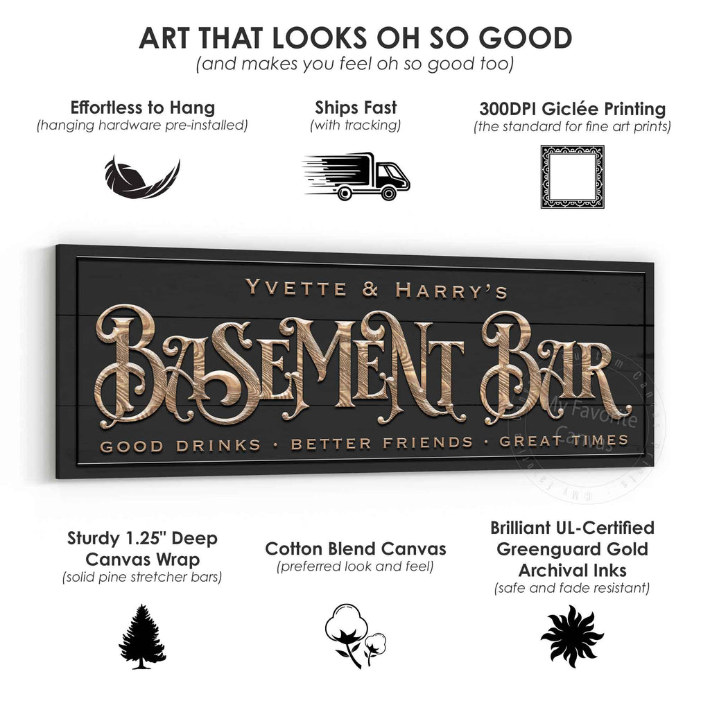 Basement Bar Crawl Sign