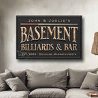 Basement Billiards & Bar Sign