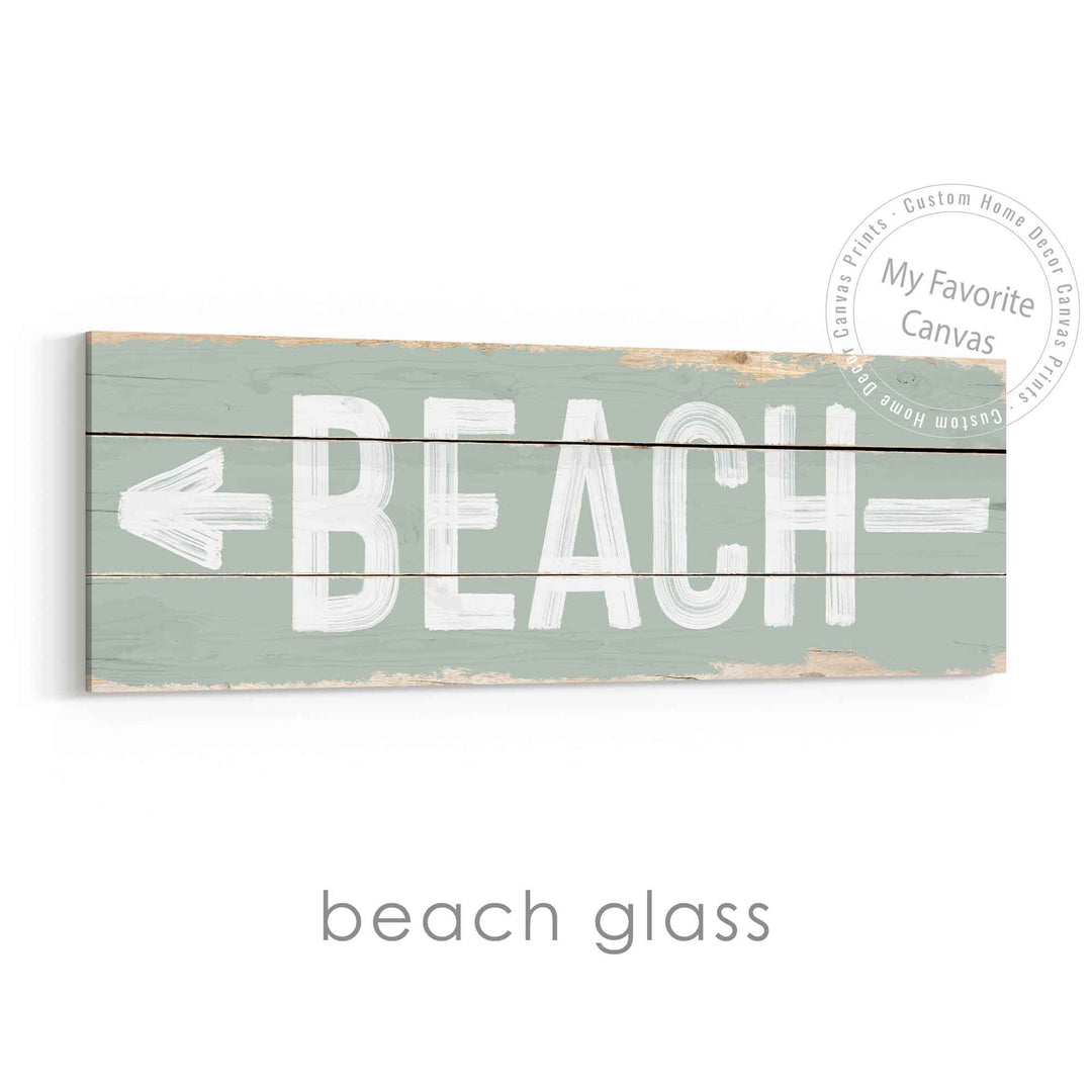 Beach Direction Sign