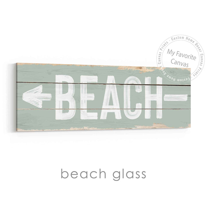 Beach Direction Sign