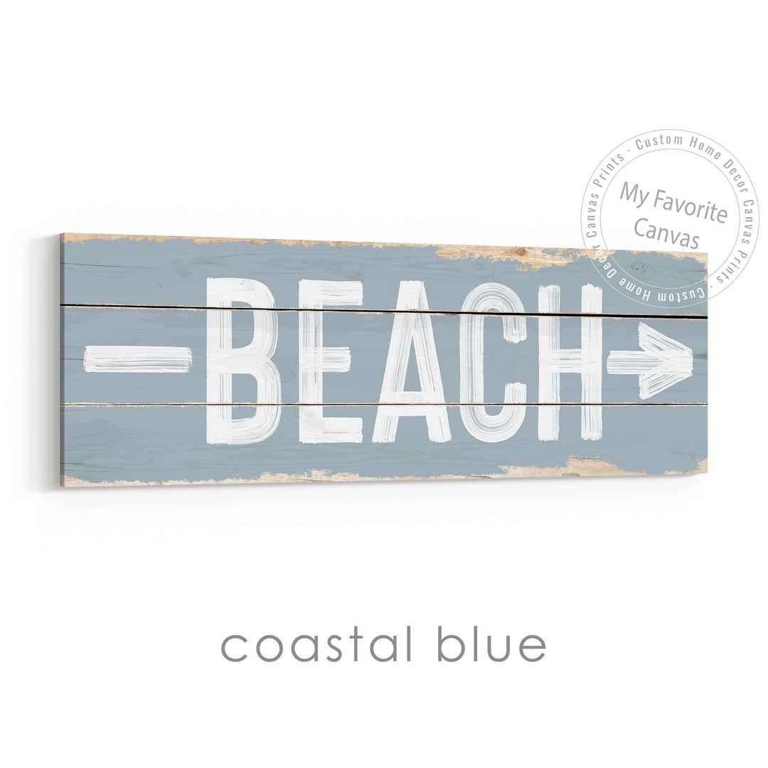 Beach Direction Sign