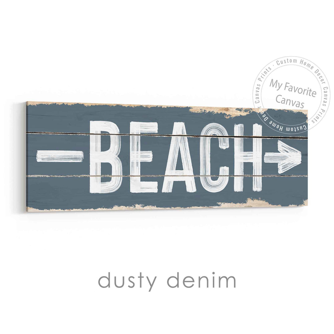 Beach Direction Sign