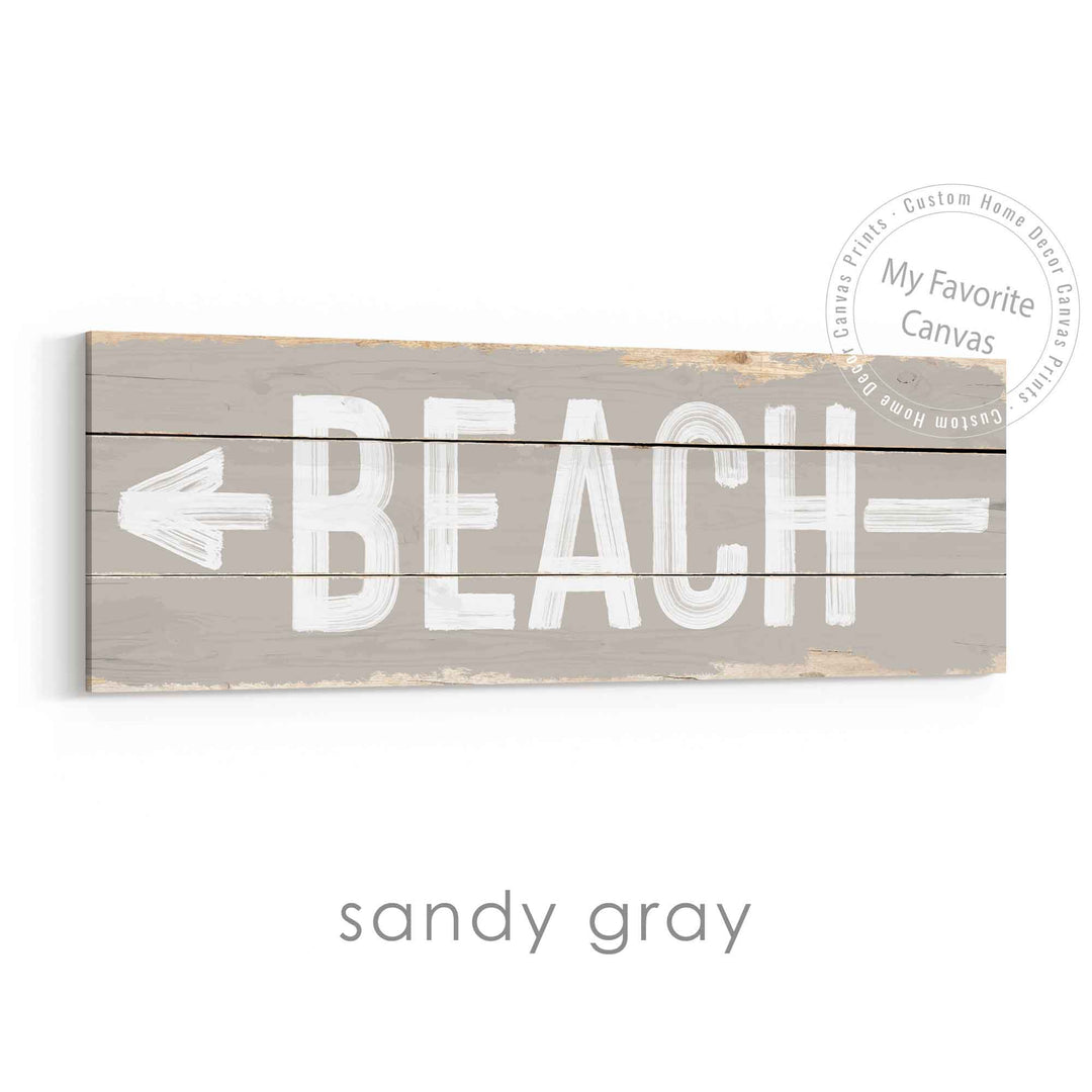 Beach Direction Sign