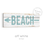 Beach Direction Arrow Rustic Sign