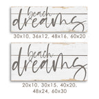 Beach Dreams Rustic Sign v3