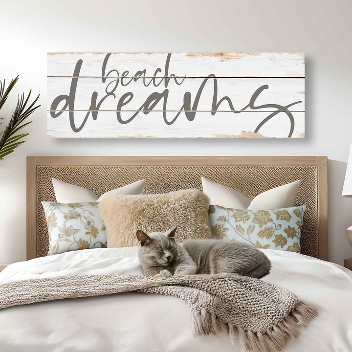 Beach Dreams Rustic Sign v3