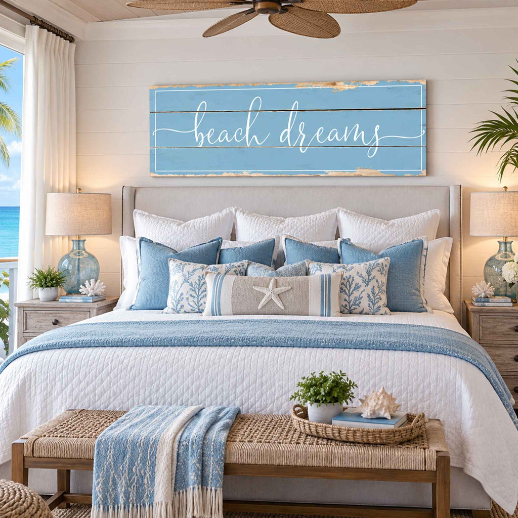 Beach Dreams Rustic Sign