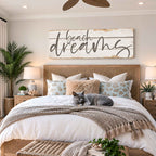 Beach Dreams Rustic Sign v3