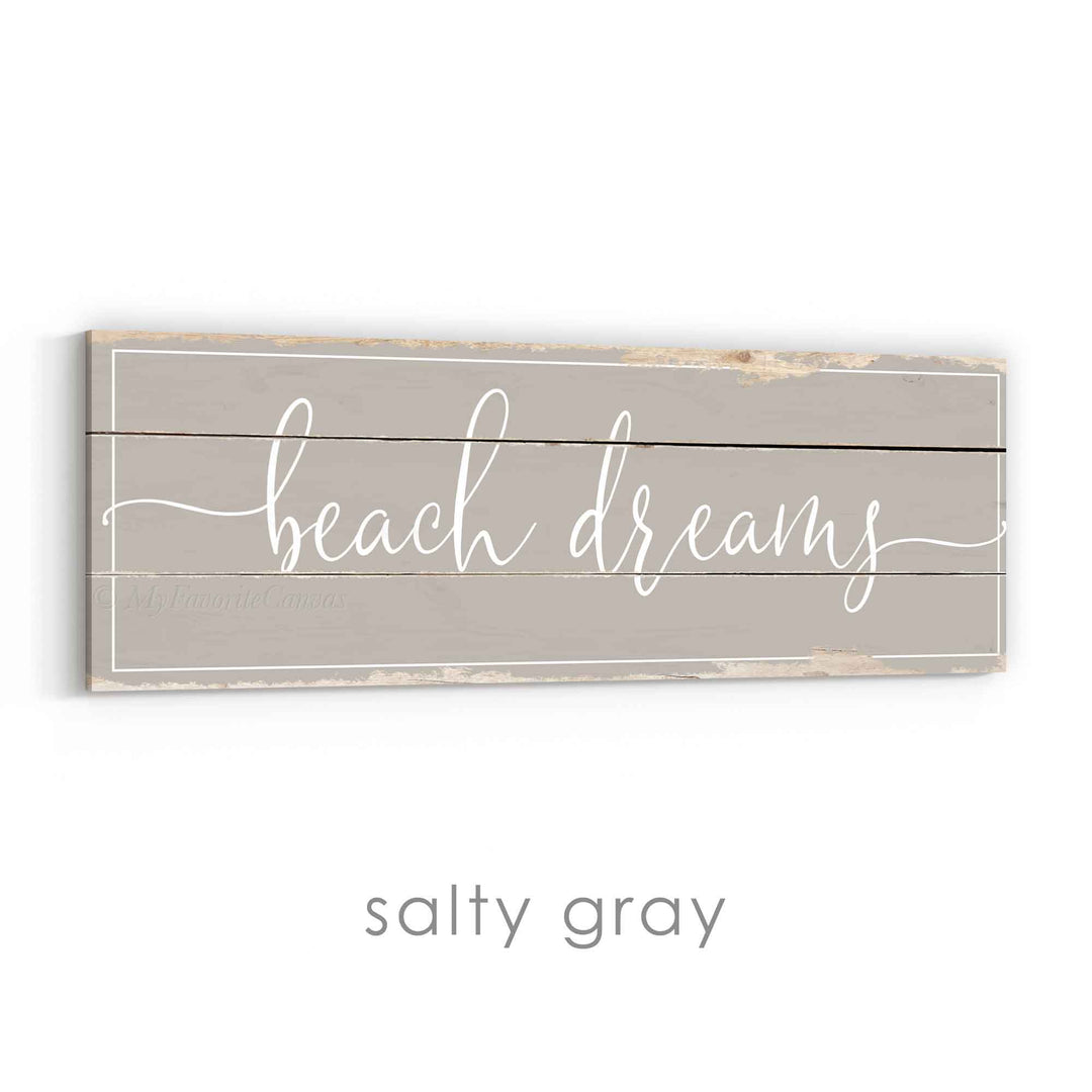 Beach Dreams Rustic Sign