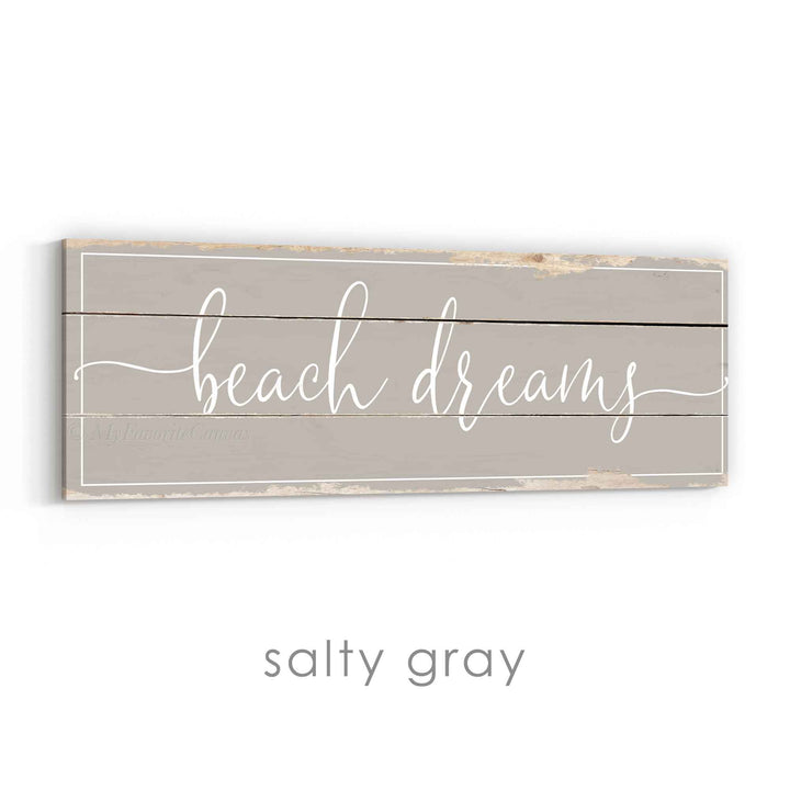 Beach Dreams Rustic Sign