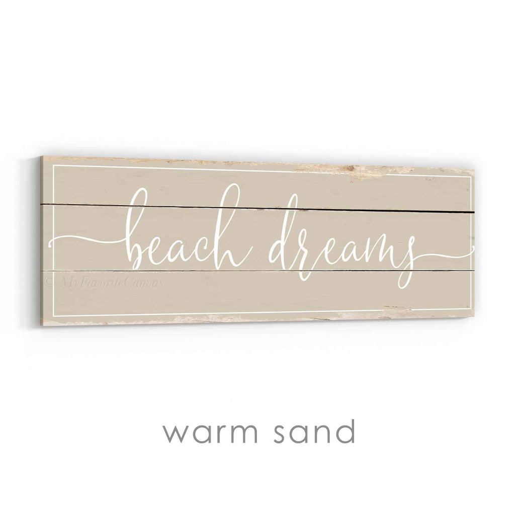 Beach Dreams Rustic Sign