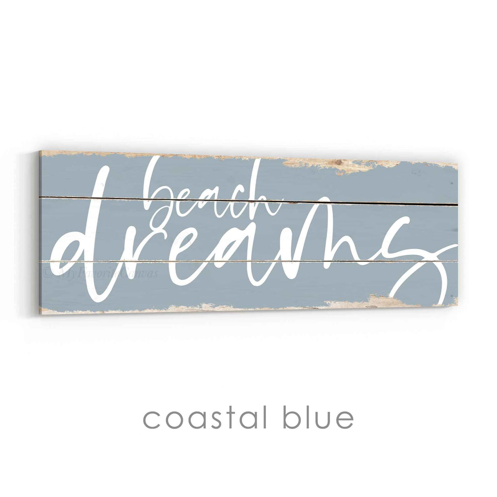 Beach Dreams Rustic Sign v3