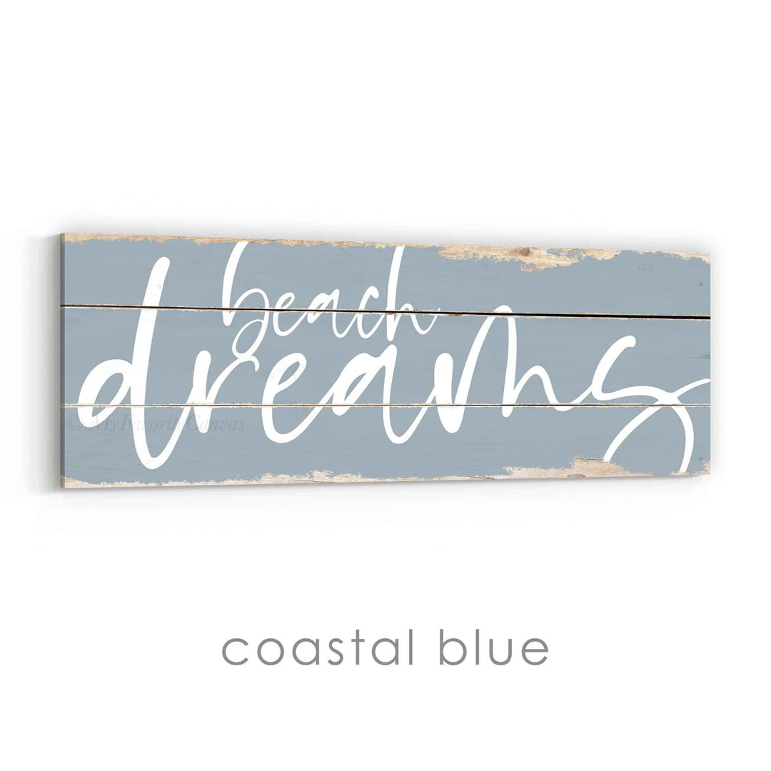 Beach Dreams Rustic Sign v3