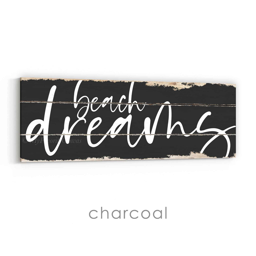 Beach Dreams Rustic Sign v3