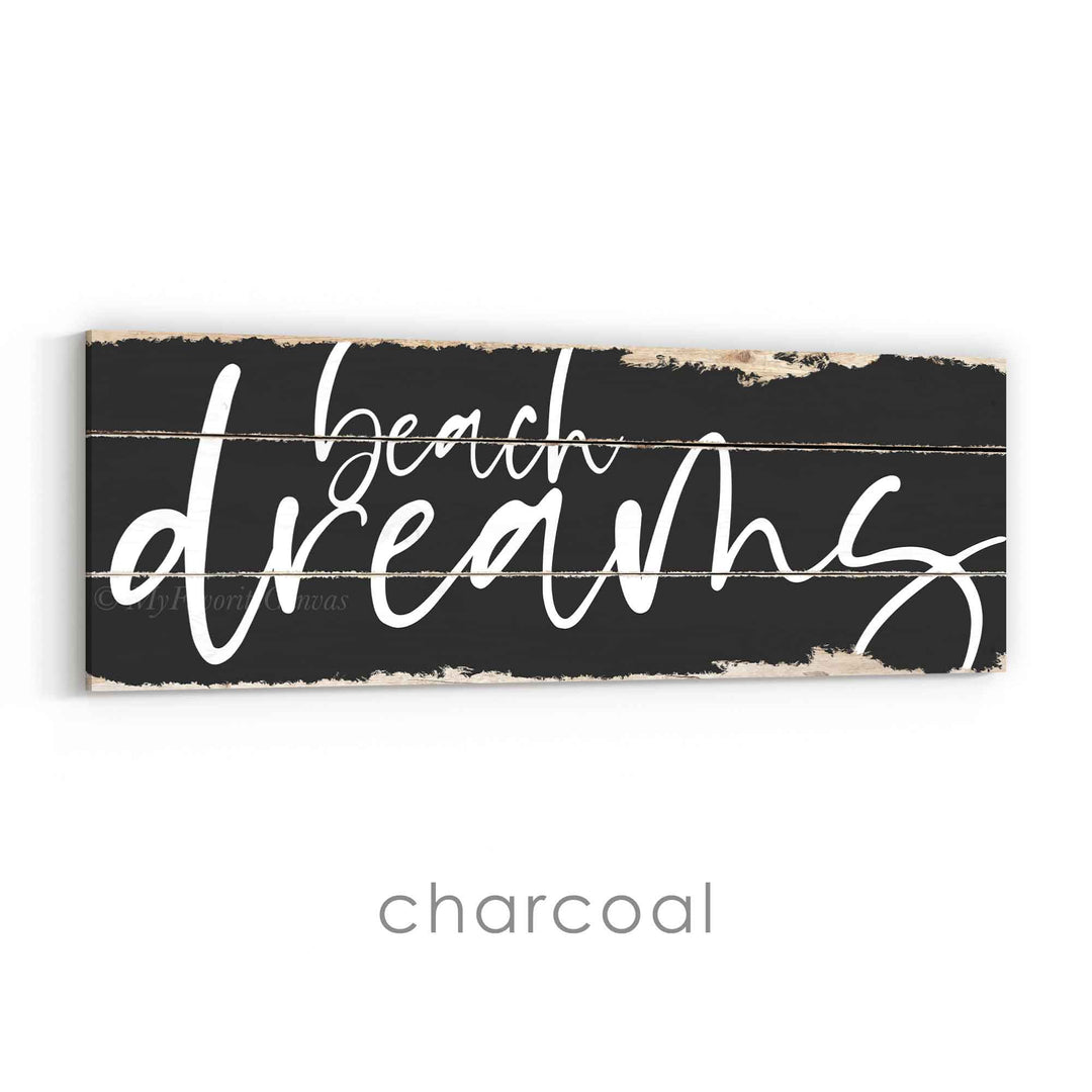 Beach Dreams Rustic Sign v3