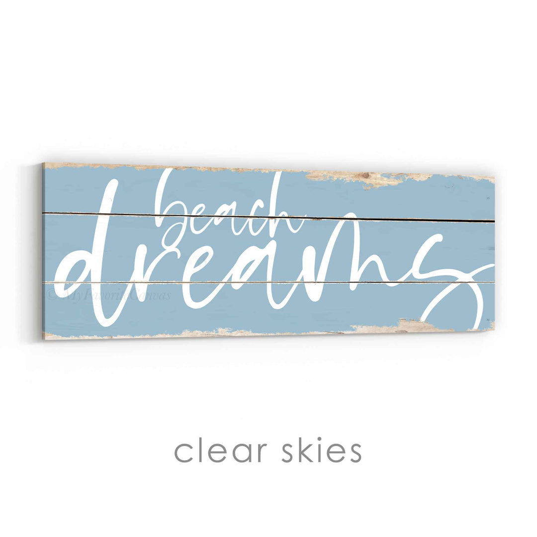 Beach Dreams Rustic Sign v3