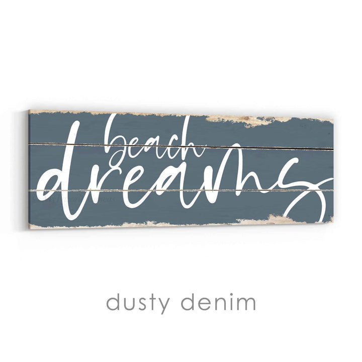 Beach Dreams Rustic Sign v3