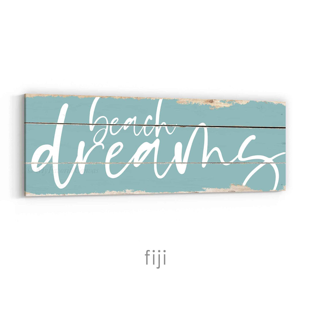 Beach Dreams Rustic Sign v3
