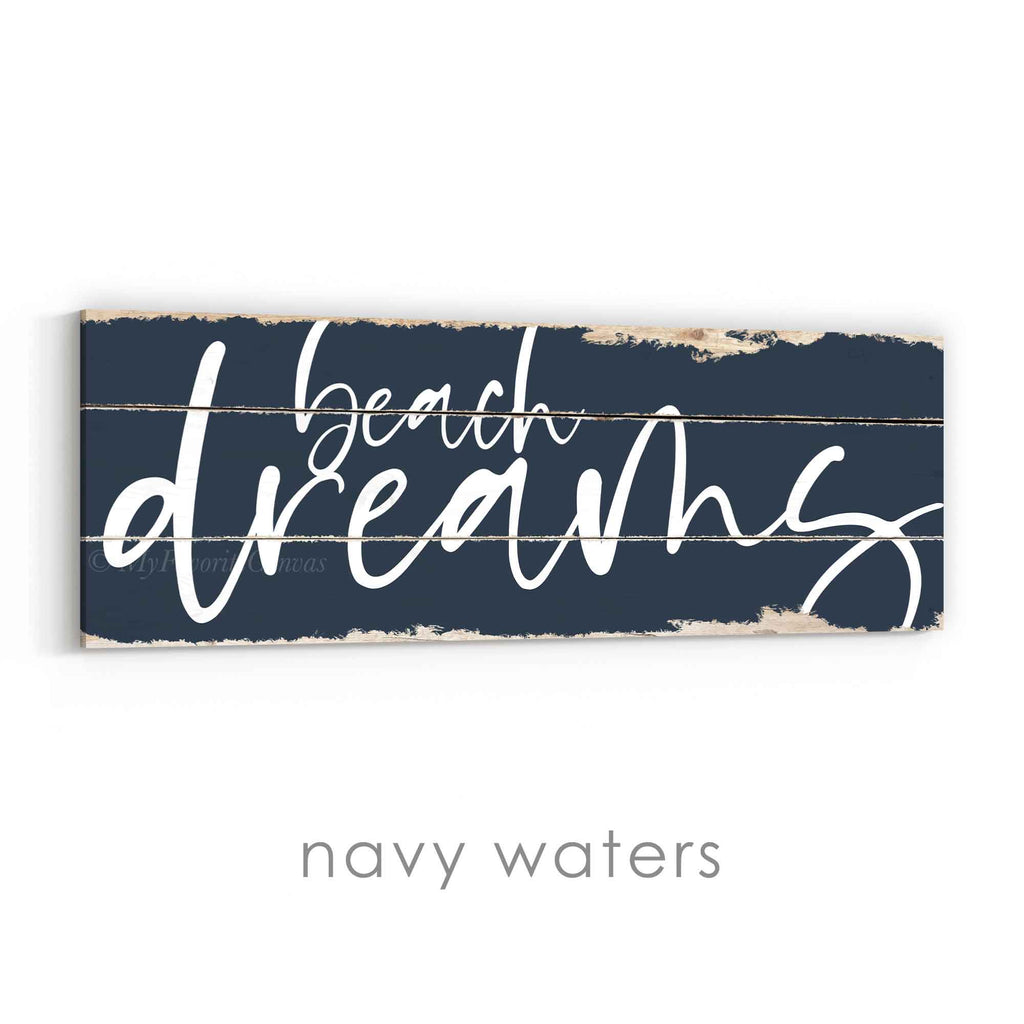 Beach Dreams Rustic Sign v3