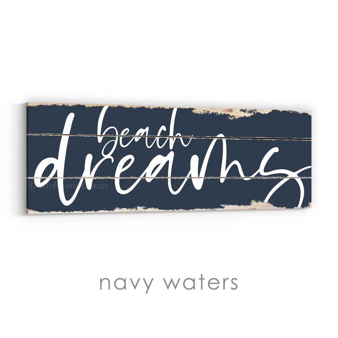 Beach Dreams Rustic Sign v3