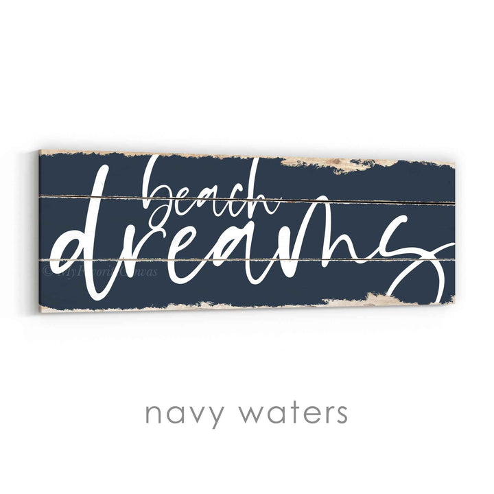Beach Dreams Rustic Sign v3