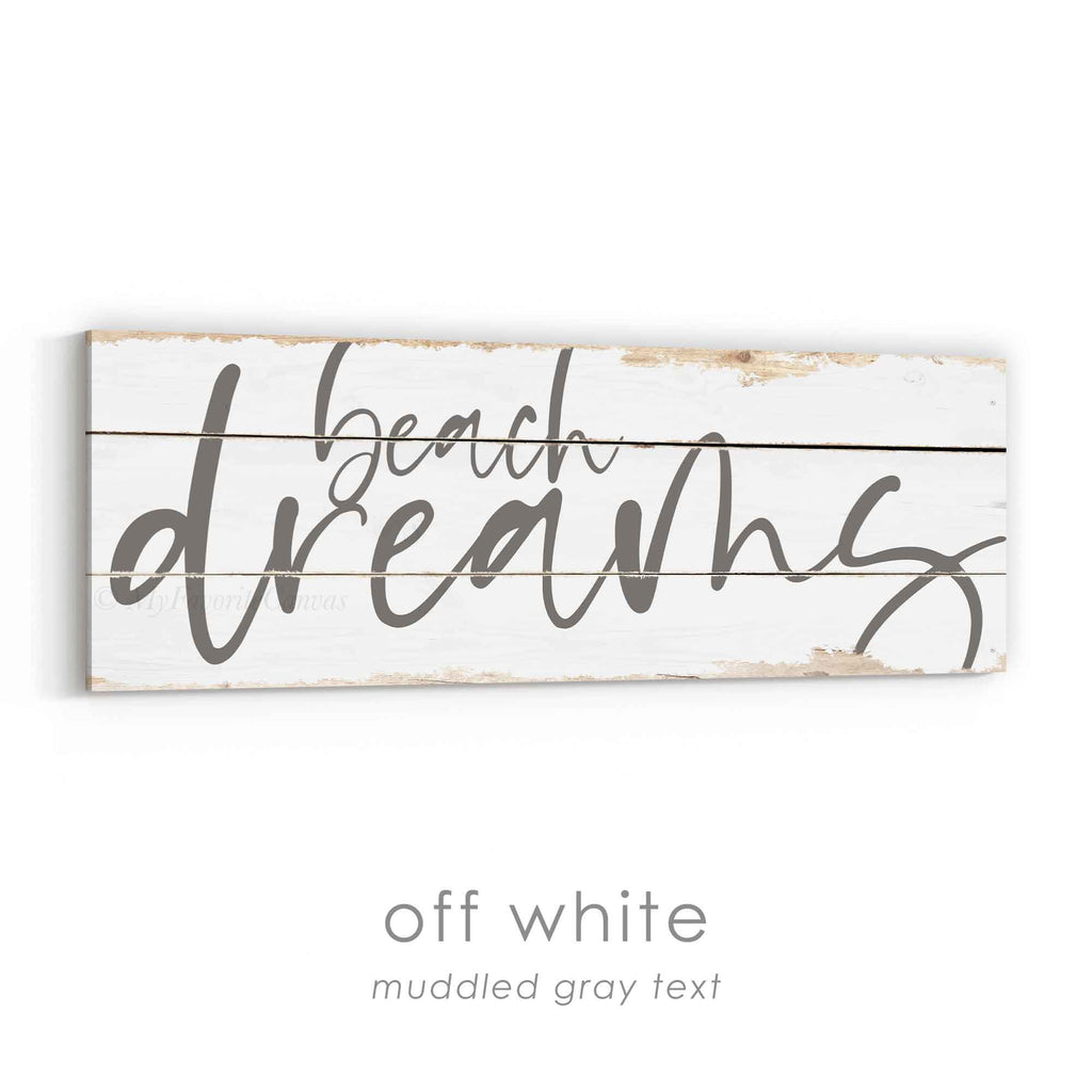 Beach Dreams Rustic Sign v3