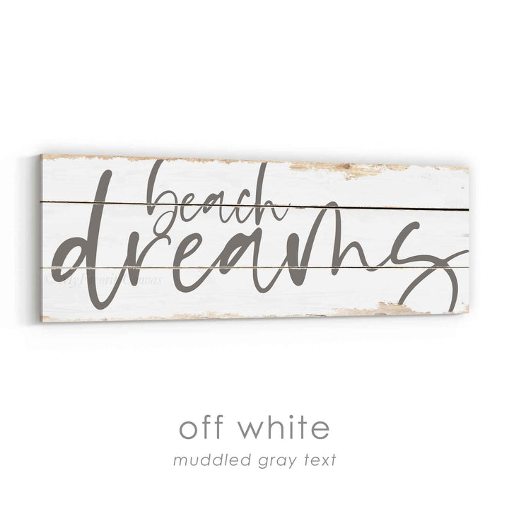 Beach Dreams Rustic Sign v3