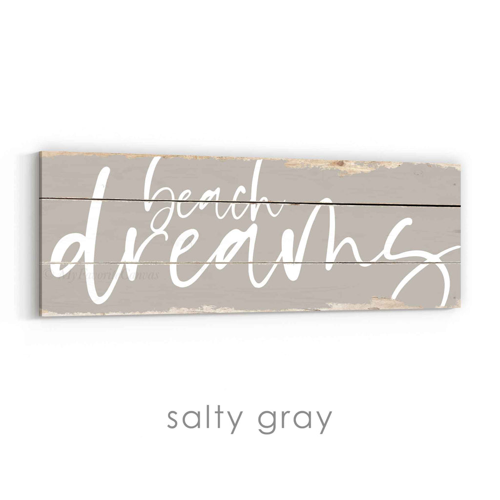 Beach Dreams Rustic Sign v3