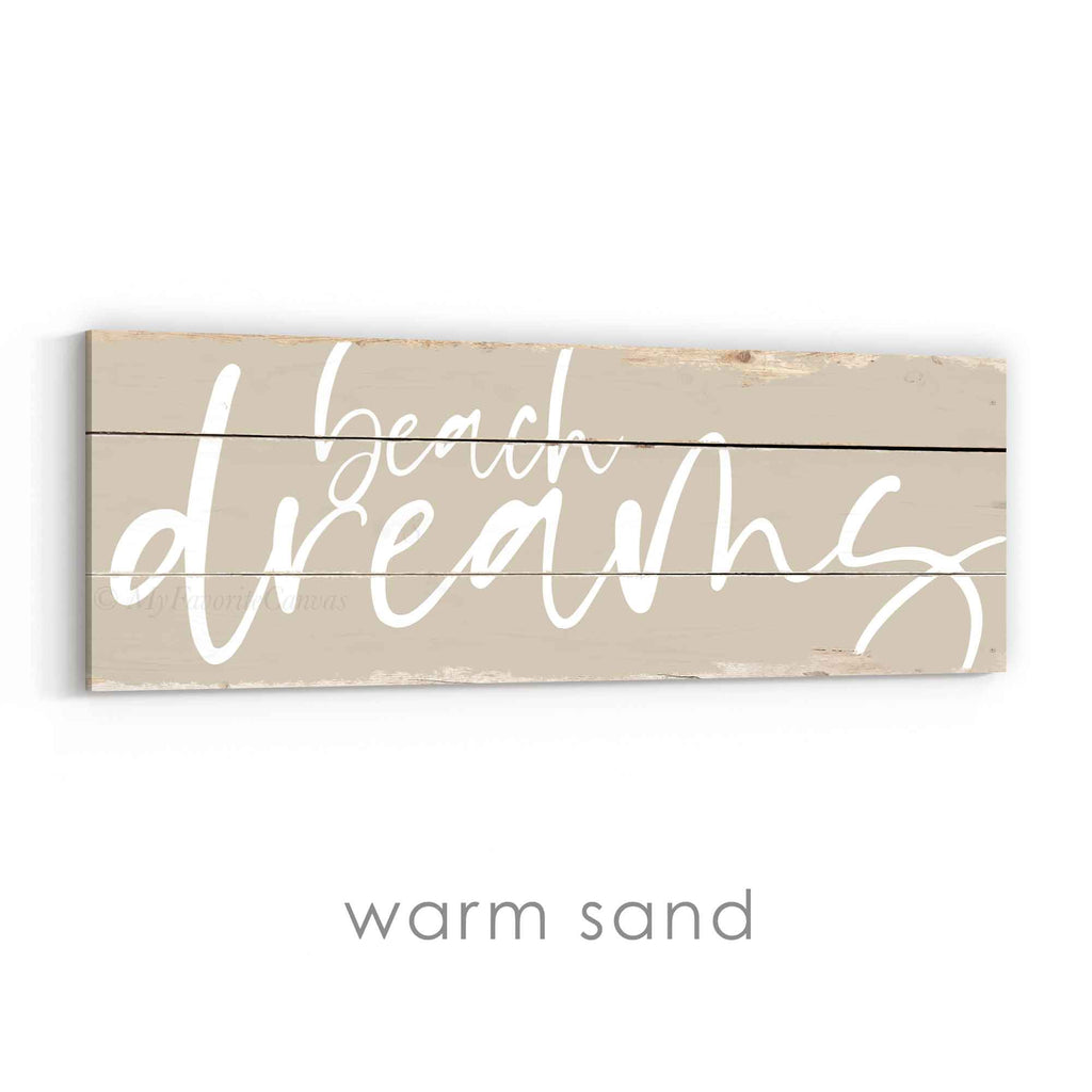Beach Dreams Rustic Sign v3