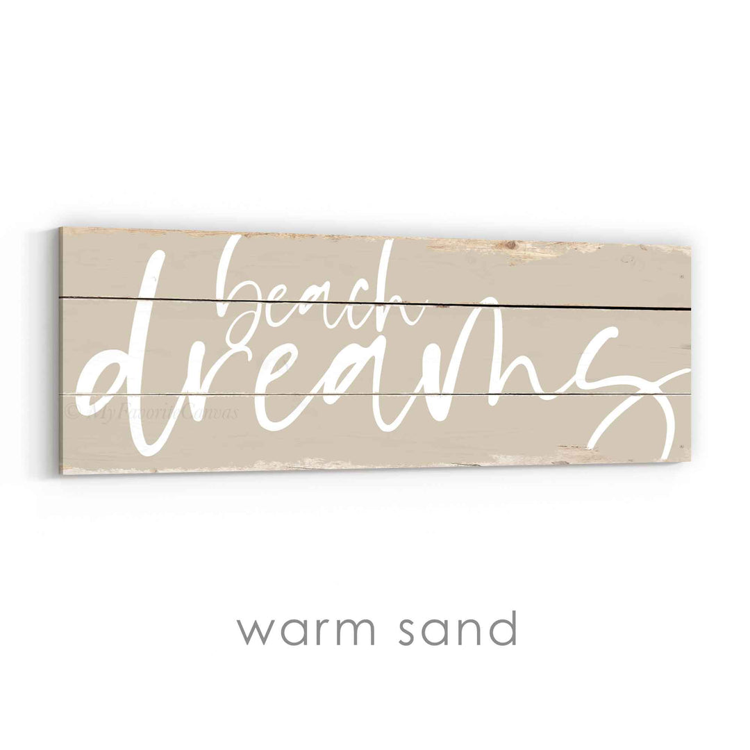 Beach Dreams Rustic Sign v3