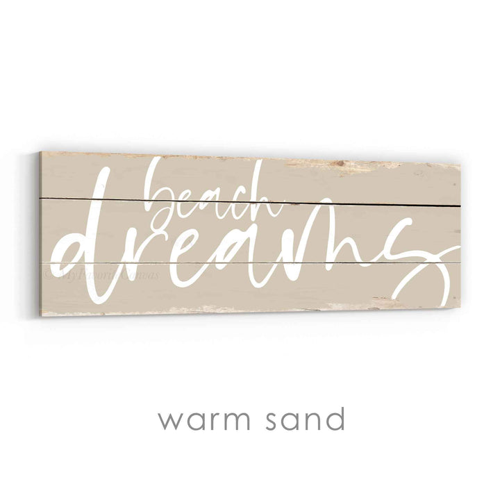 Beach Dreams Rustic Sign v3