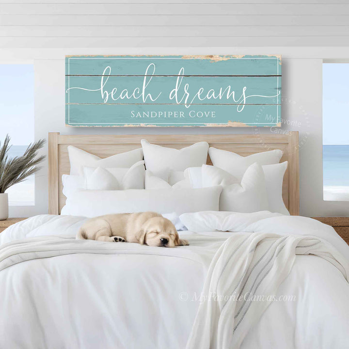 Beach Dreams Rustic Sign