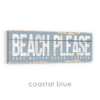 Beach Please Rustic Sign