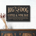 Big Dog Coffee & Wine Bar Sign