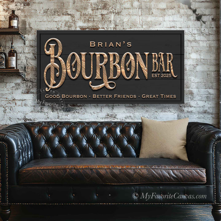 Bourbon Bar Sign