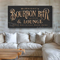 Bourbon Bar & Lounge Sign