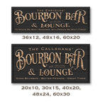 Bourbon Bar & Lounge Sign