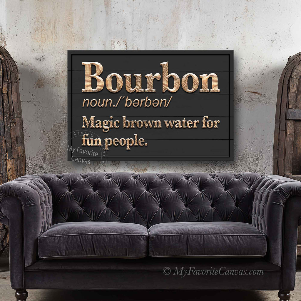 Bourbon Defined Sign