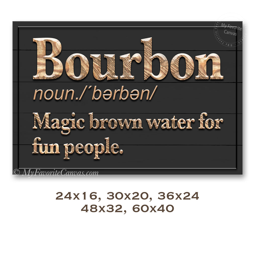 Bourbon Defined Sign