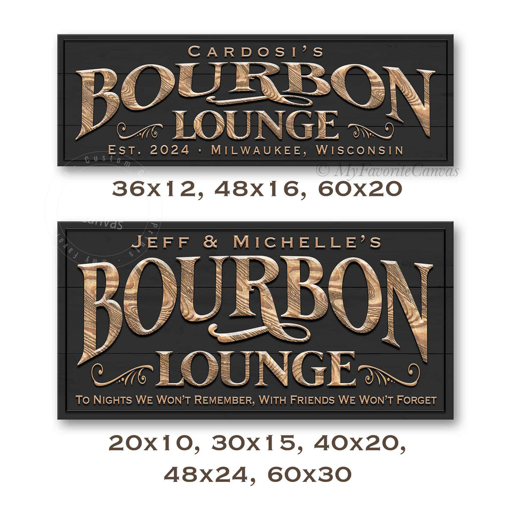 Bourbon Lounge Sign